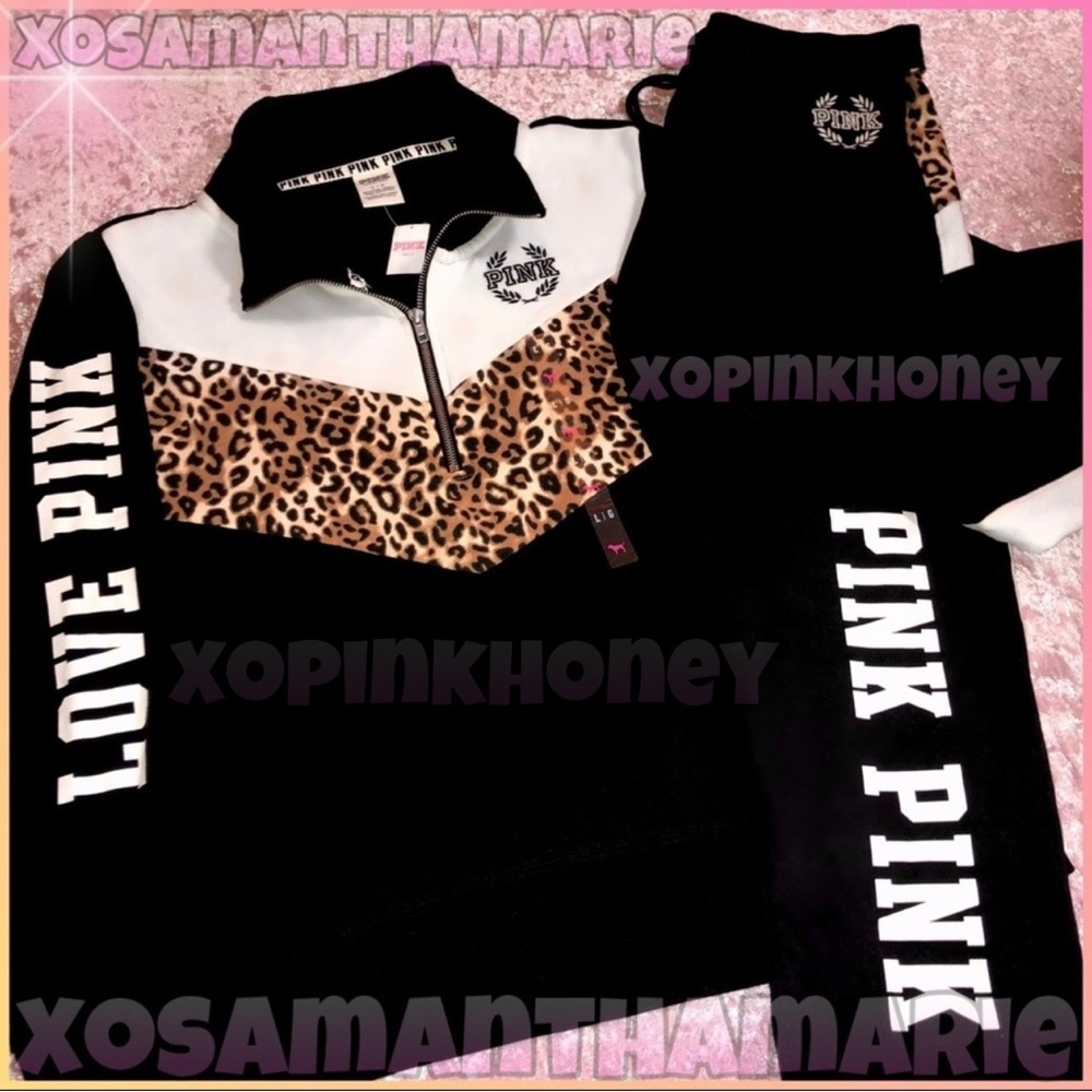 VS PINK Leopard Outfit Set 🖤✨ - Picture 2 of 14